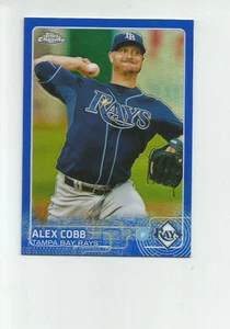 2015 TOPPS CROMO BLU RIFRATTORI #33 ALEX COBB 002/150 - Foto 1 di 2