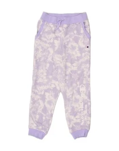 CHAMPION Girls Tracksuit Trousers Joggers 11-12 Years Large Purple Tie Dye FS06 - Picture 1 of 3