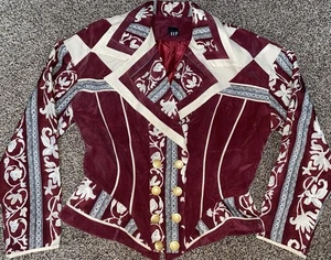 Vintage 80s IIF Victorian Steampunk Corset Button Up Size Medium/Large - Bild 1 von 7