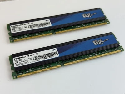 Kit de memoria de escritorio Patriot serie G2 DDR3 1333 MHz 8 GB (2x4 GB) PGD38G1333ELK Foto 1 de 4