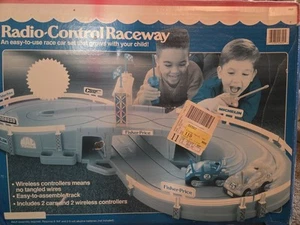Fisher Price Radio-Control Raceway 1994 IN Original Box!! AO2800 - Cars Working - Picture 1 of 20