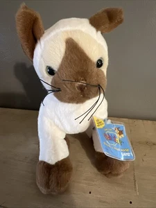 Ganz Webkinz Signature Siamese Cat HM160 Brown White Plush New Sealed Code - Picture 1 of 4