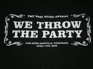CMA We Throw The Party Crew 2005 schwarzes Shirt XL sehr guter Zustand selten - Bild 1 von 2