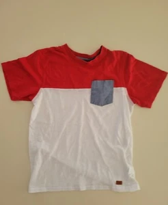 Seven 7 for All Mankind Kids Boys Pocket T Tee Shirt XL X Large Red White Blue - Picture 1 of 1