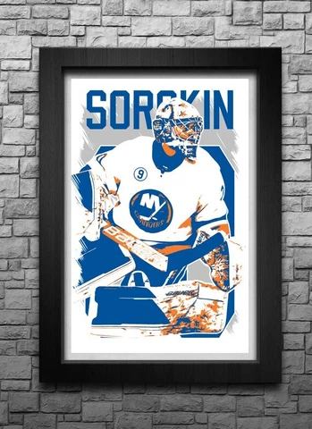 ILYA SOROKIN art print/poster NEW YORK ISLANDERS FREE S&H! JERSEY Cover