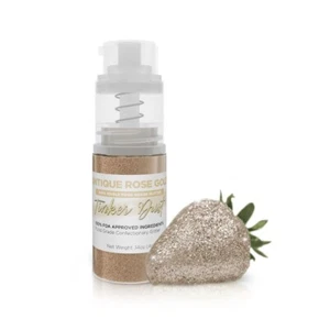 Tinker Dust - Antique Rose Gold (4g 1x Pump) | Edible Glitter for Decorating - Picture 1 of 4