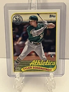 2024 Topps Series 1 - 1989 Topps Baseball #89B-100 Tyler Soderstrom (RC) - NM - Picture 1 of 2
