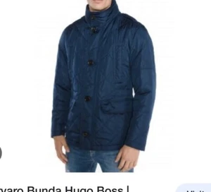 Hugo Boss Black Label Navy Blue Men's 40R Coat Quilted Jacket Corvado $399 XL - Picture 1 of 11