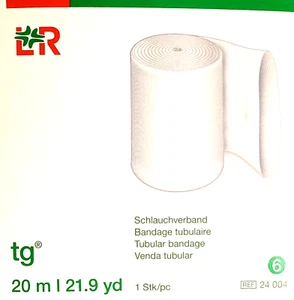 tg® Schlauchverband Gr. 6 6,5cm x 20m Fixierung v. Wundauflagen Verband Bein Arm - Bild 1 von 5
