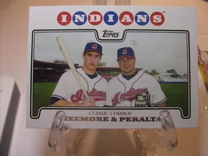 2008 Topps Baseball Card #332 Grady Sizemore / Jhonny Peralta CC (2363) - Picture 1 of 2
