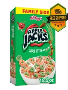 Kellogg's Apple Jacks Original Breakfast Cereal, 16.6oz Box, Family Size (1 Box) - Picture 1 of 6