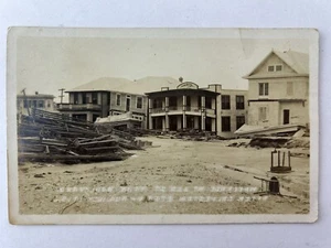 1915 RPPC Hurricane Storm Damage Vinson Hotel Galveston TX - Picture 1 of 2