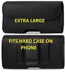 Belt Clip Belt Loop Pouch Case Black Leather Horizontal Holster phone Holder