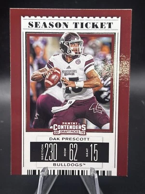 Dak Prescott 2019 Contenders Draft Picks Football #25 Mississippi State Bulldogs - Image 1 of 2