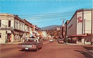 Baker St centro commerciale vintage auto scena di strada Nelson B.C, Canada cartolina d'epoca - Foto 1 di 2