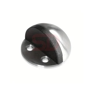 Stainless Steel Floor Door Stop, Self Adhesive Oval Floor Mounted Door Stopper - Picture 1 of 6