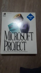Rare Vintage Microsoft Project Software & User Manual - Picture 1 of 4