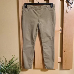 Pantalones de mezclilla St. John's Bay para mujer al tobillo pierna ajustada cintura elástica tostado talla 12 - Imagen 1 de 13