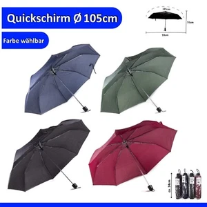 Regenschirm Taschenschirm Ø105cm Damen Herren Schirm Mini Farbmix - Bild 1 von 5