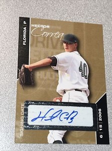 2008 Just Minors Just Auto Gold Edition 33/30 Hector Correa #81 Rookie RC