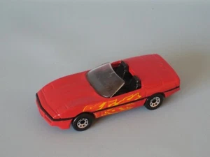 Matchbox 1987 Corvette Red Body Flames Kellogg's USA Promo 75mm UB - Picture 1 of 3