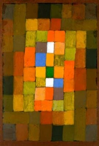 PAUL KLEE ABSTRACT ART ~ Static Dynamic Intensification ~ CANVAS PRINT ~24"X 16" - Imagen 1 de 1