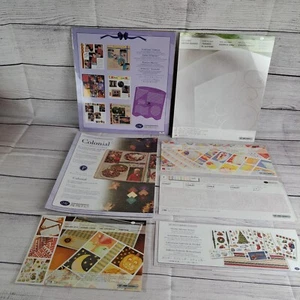 Creative Memories Scrapbooking Lot Storylines Template Stickers Colonial Vellum - Picture 1 of 15