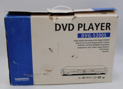 Reproductor de DVD Daewoo DVG-5200S con control remoto y cables Foto 1 de 4