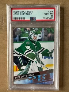 2020/21 Upper Deck Young Guns Jake Oettinger Rookie RC!! PSA 10! GEM MINT! - Picture 1 of 1