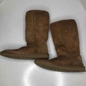 UGG Women's Classic Tall Winter Boots Suede Women's Sz 8 5815 - Picture 1 of 10