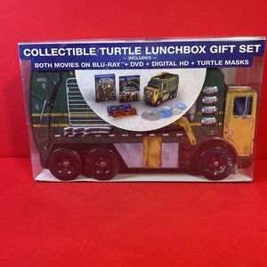 Teenage Mutant Ninja Turtles Lunchbox Blu Ray Gift Set TMNT Shadows 2 Movies New - Picture 1 of 6