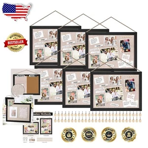 Elegant 6-Pack 12''x16'' Wood Cork Boards with Pushpins for Stylish Display - Picture 1 of 8
