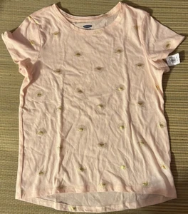Old Navy Softest Printed T-Shirt for Girls Wild Geranium XL (14-16) Runs Small - Picture 1 of 4