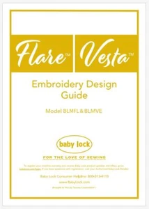 Baby Lock Flare BLMFL Embroidery Design Guide Manual on USB or Printed - Picture 1 of 6