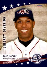 2017 Atlantic League All-Stars Choice 24 Glen Barker Hitting Coach Baseball Card