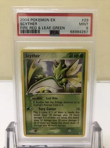 PSA 9 MINT - Scyther 29/112 (Fire Red Leaf Green) Non-Holo Rare Pokemon Card 120 - Picture 1 of 2