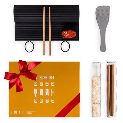 Kit sushi maker kit sushi complet avec tapis à rouler 4 baguettes en bois de ... - Image 1 of 4