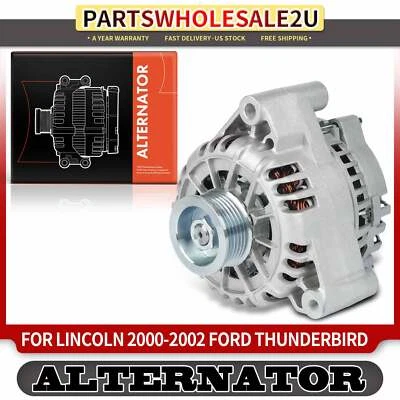 Alternador nuevo para Ford Thunderbird 2002 Lincoln V8 3,9 L 110 Amp 12 V CW 6 ranuras Foto 1 de 4