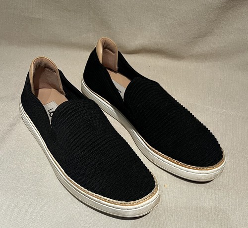 Sneakers slip on UGG donna taglia 7 5 nero abbronzatura maglia Chevron #1112259