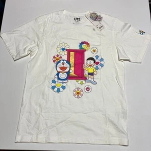 M(JPN) size UNIQLO Takashi Murakami UT Doraemon T-shirt White from Japan Rare - Picture 1 of 3