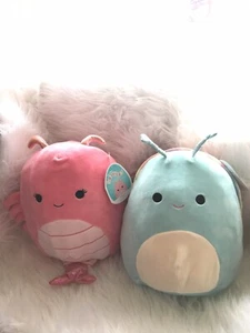 (2) Malvaviscos blandos de 11" Sid The Snail & Simone The Lobster Nuevos con etiquetas - Imagen 1 de 5