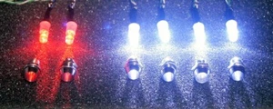 RC led light kit 4white 2 red traxxas,losi,red cat,tamiya revo stampede axial - Picture 1 of 2