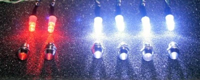 RC led light kit 4white 2 red traxxas,losi,red cat,tamiya revo stampede axial - Image 1 of 2