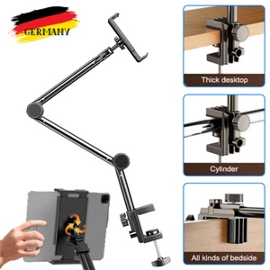 Verstellbar Halterung Handy Halter Tisch Bett Ständer für iPad Samsung Tablet DE - Afbeelding 1 van 18