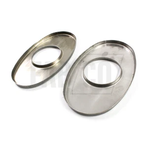 8x5′′ Oval Edelstahl Auspuff Schalldämpfer Schallwand Endplatte x 2 - Bild 1 von 4