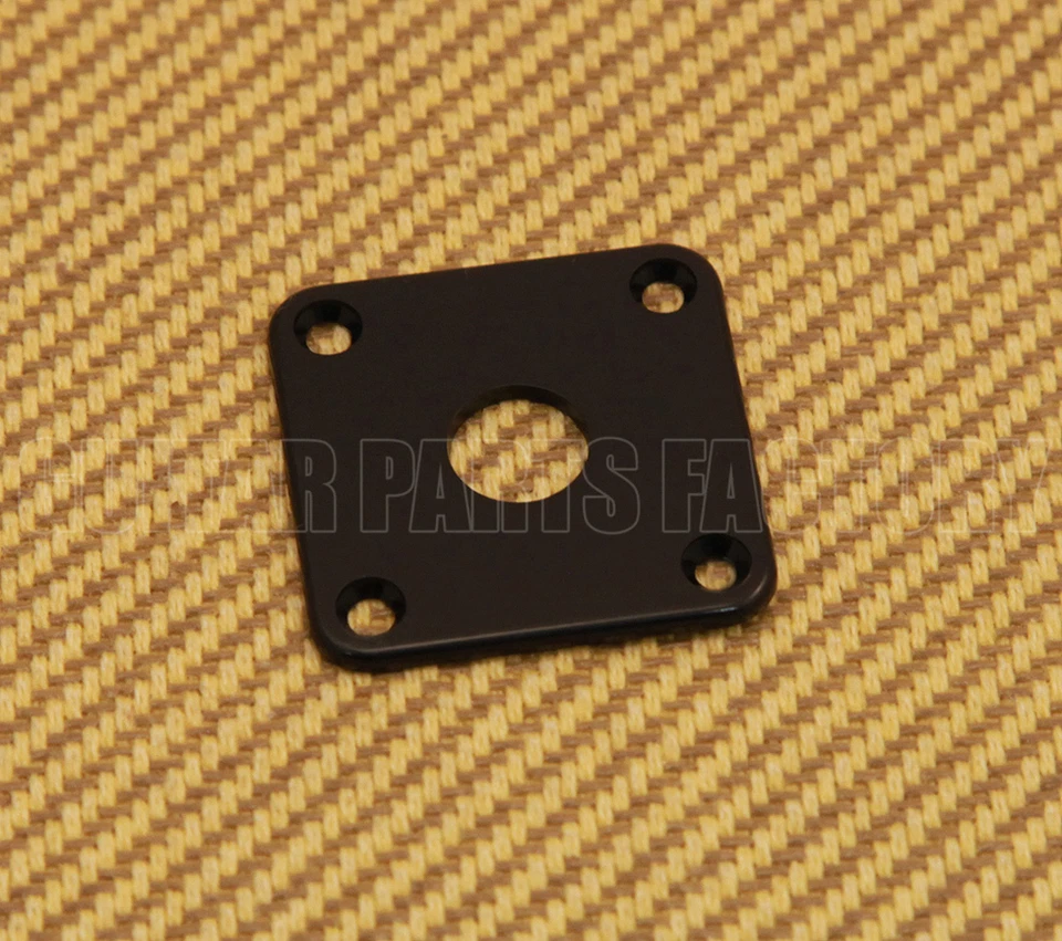 Allparts Jackplate for USA Les Paul.black Plastic