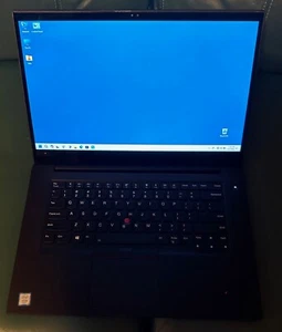 Lenovo ThinkPad P1 Gen1 Type20MD -15.6” Intel Xeon E-2176M 64GB RAM 3TB (2 SSDs) - Picture 1 of 9
