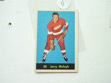 VINTAGE HOCKEY CARD PARKHURST 1960-61 DETROIT RED WINGS JERRY MELNYK NO11