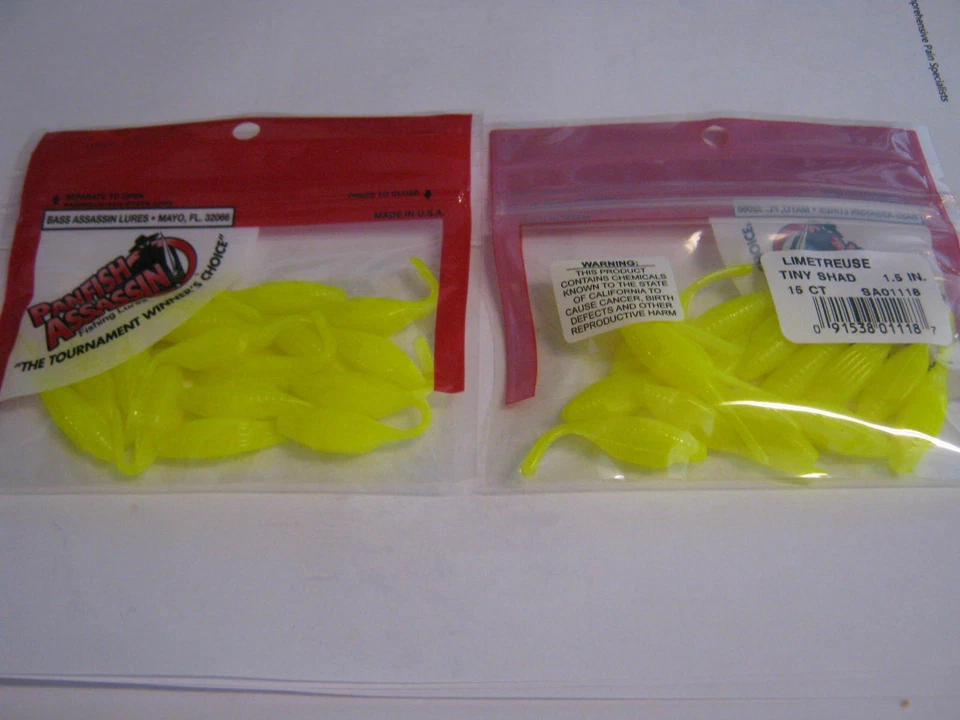 Panfish Assassin 1.5 sombra minúscula 2 pacotes (limetreuse) - Imagem 1 de 1