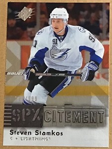 2009-10 STEVEN STAMKOS UPPER DECK SPX SPXCITEMENT INSERT #X17 LIGHTNING #799/999